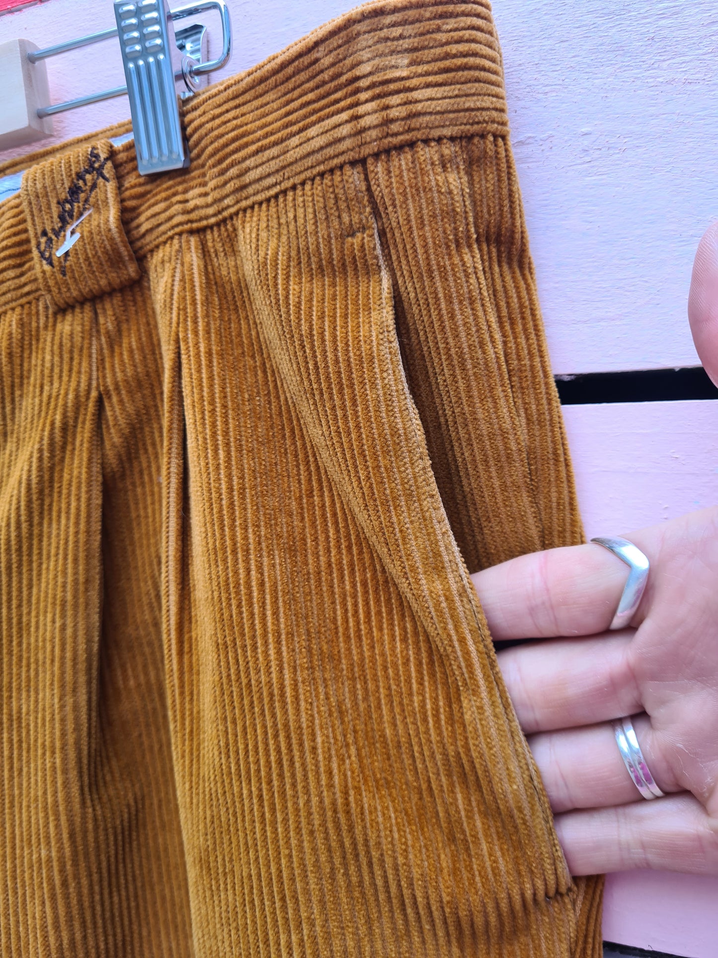 Burberry vintage cords size