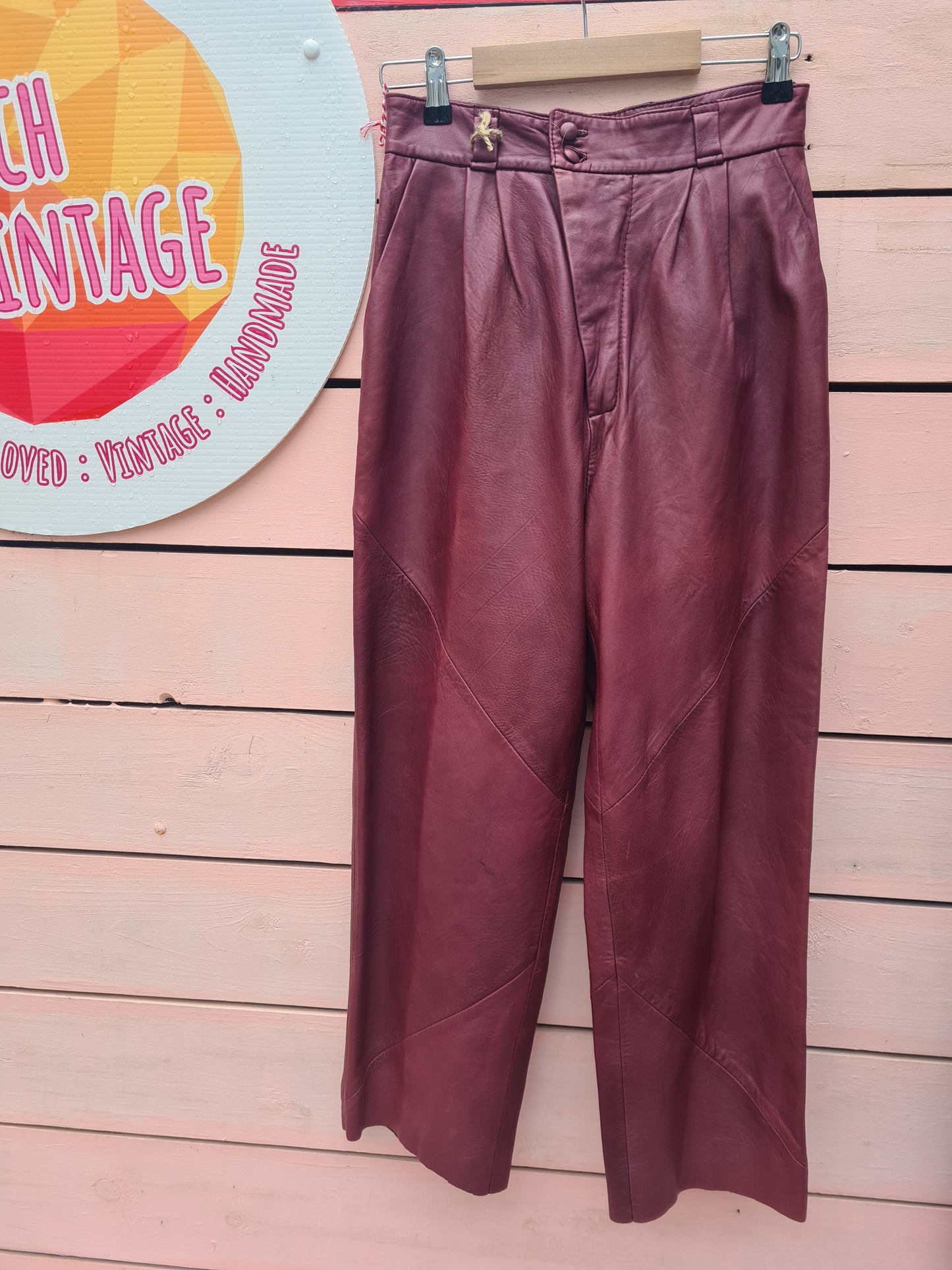 Vintage leather pants size 8/10