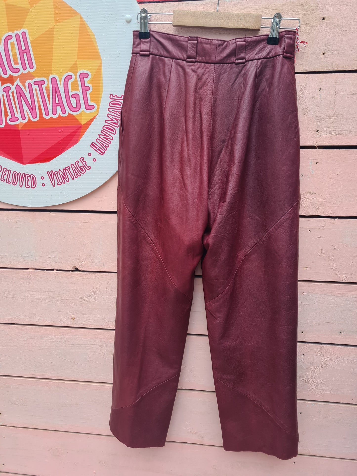 Vintage leather pants size 8/10