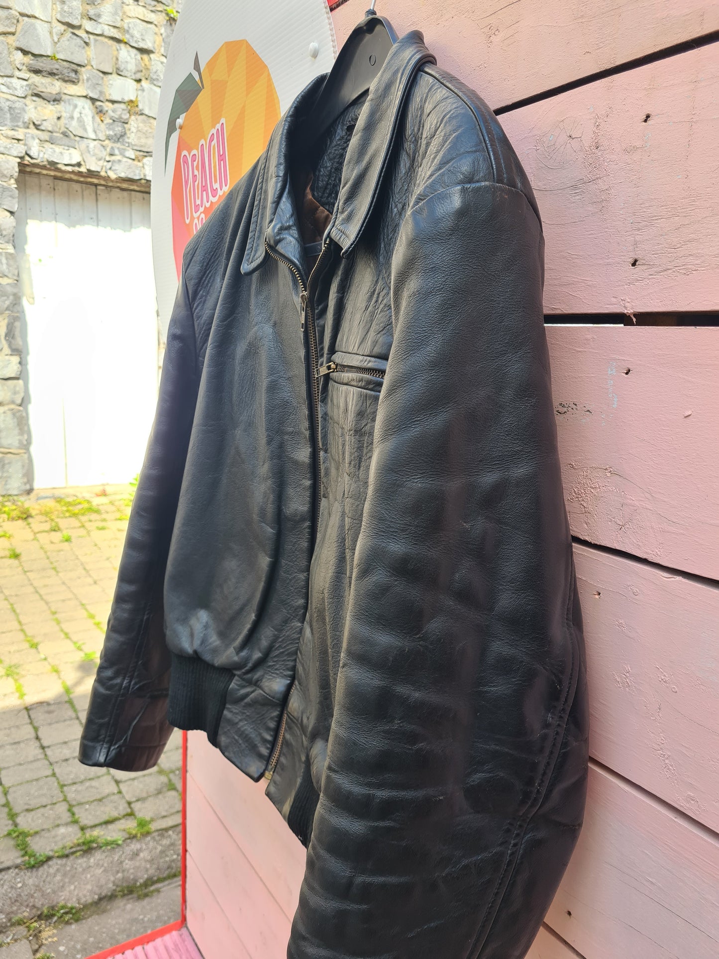 Vintage leather Jacket up to size 14