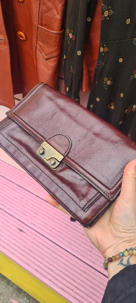 Italian leather vintage bag