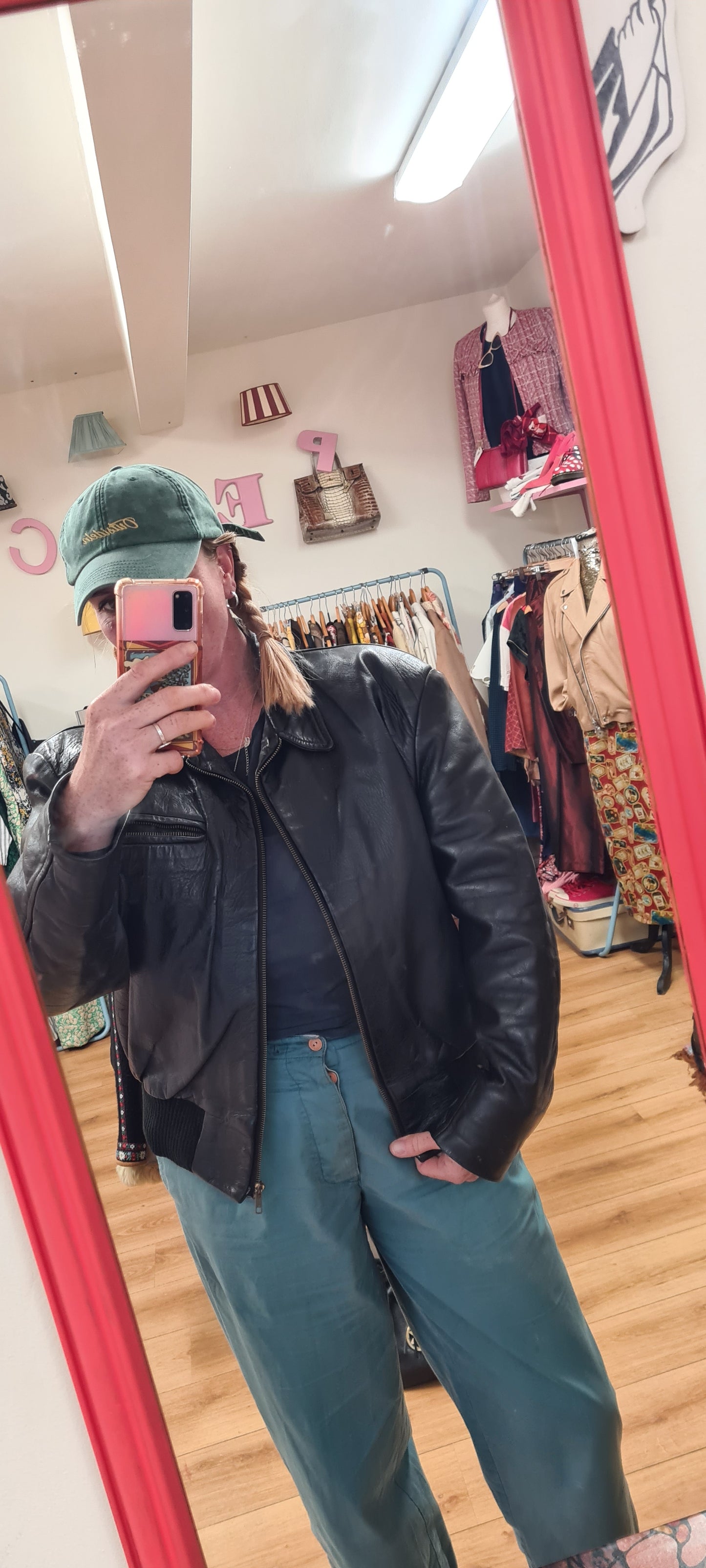 Vintage leather Jacket up to size 14