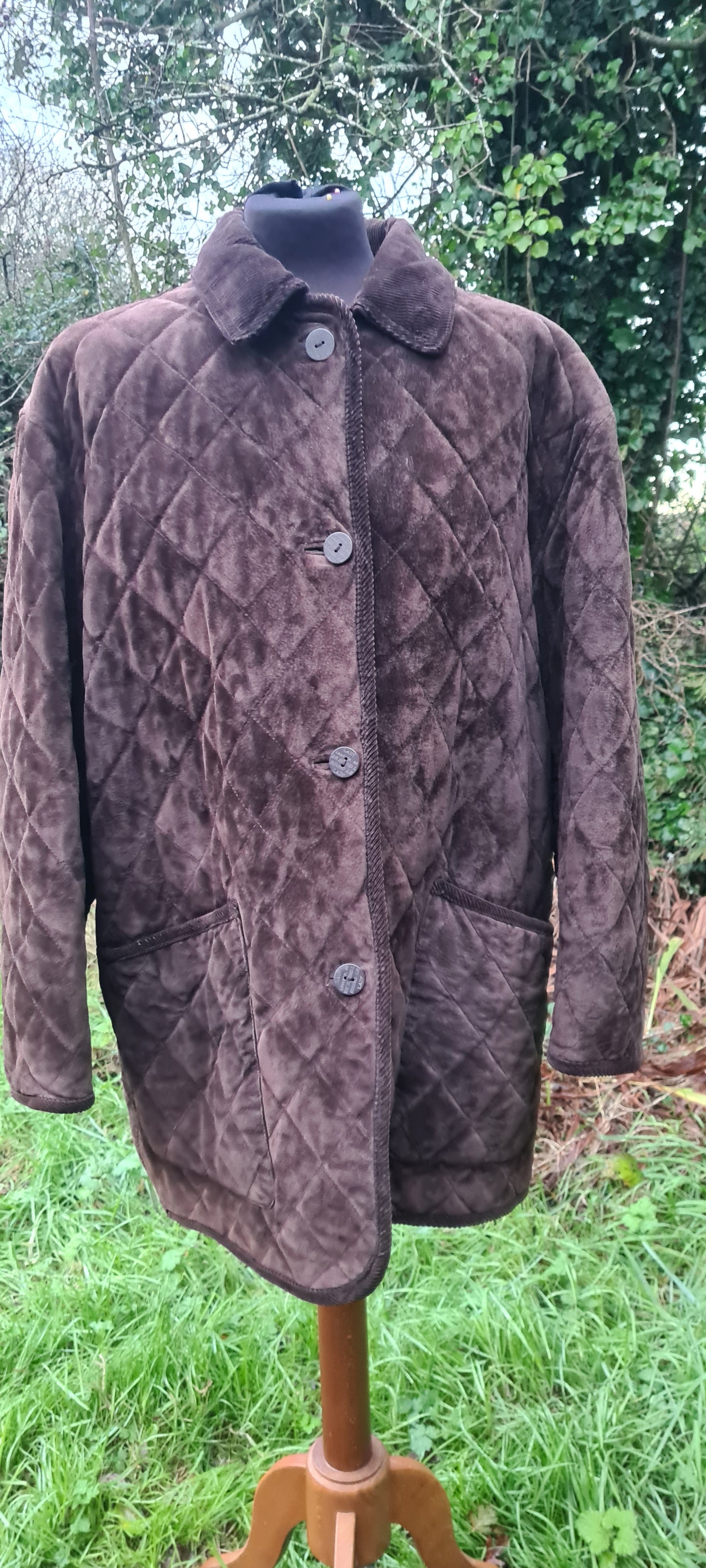 Vintage leather Coat size 18